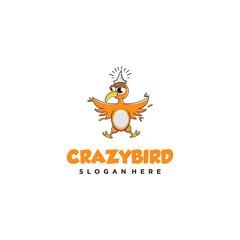 Fototapeta premium Crazy Bird Mascot
