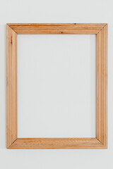 empty wooden picture frame