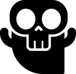 Spooky, ghost cartooon symbol