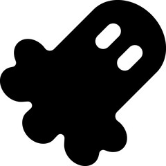 Spooky, ghost cartooon symbol