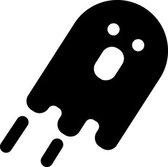 Spooky, ghost cartooon symbol
