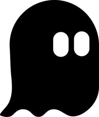 Spooky, ghost cartooon symbol