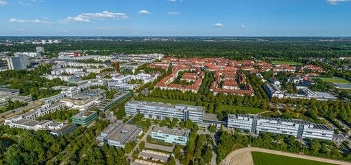 Augsburg - das Univiertel im Luftbild, Wohnen, Wissenschaft, Forschung und Lehre in einem Stadtteil 