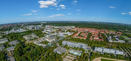Augsburg - das Univiertel im Luftbild, Wohnen, Wissenschaft, Forschung und Lehre in einem Stadtteil 