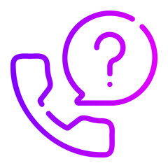 question gradient icon