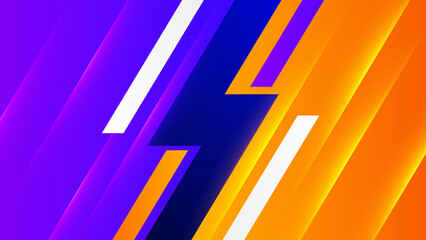 Orange yellow purple versus vs background. Vector illustration for game, battle, challenge, fight, competition, contest, team, boxing, championship, clash, combat, tournament, conflict, duel, MMA