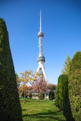 Obraz premium TV Television Tower in Tashkent city, Uzbekistan. 