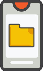 file folder phone icon