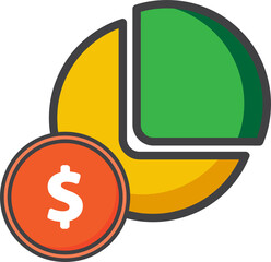 money diagram icon