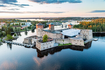 Fototapeta premium Olavinlinna medieval castle