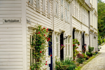 Fototapeta na wymiar Bergen historical center, Norway