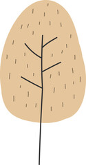 tree model flat style element illustration