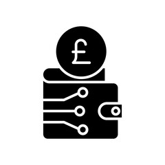 online payment glyph icon