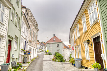 Fototapeta na wymiar Bergen landmarks, Norway
