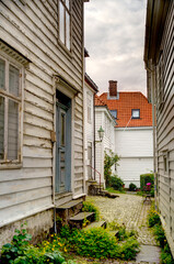 Bergen landmarks, Norway, HDR Image