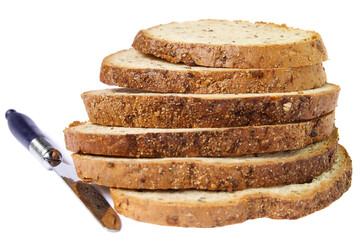 Sliced brown bread