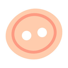 thread, Tool for knitting and sewing flat vector illustration. Accessories for needlework isolated on white background