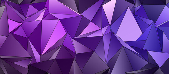 Obraz premium Abstract Low-Poly background. triangulated texture. Design 3d. Polygonal geometrical pattern. Triangular modern style
