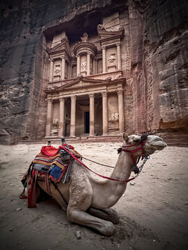 The Treasury at Petra, jordan. unesco world heritage site