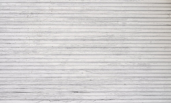 Wooden board background. White old table desk or floor texture plank surface. Copy space