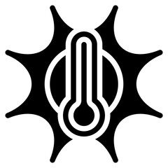 hot glyph icon