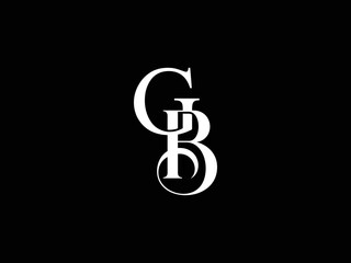 Creative bg , gb , initial monogram elegant vector logo template	
