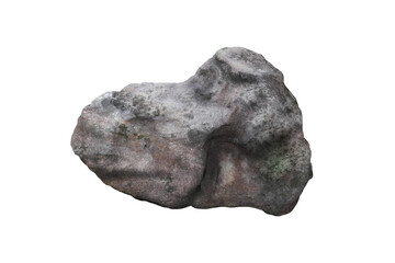 Rock isolated transparency background.