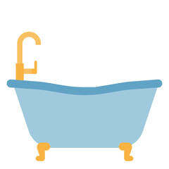 bathtub flat icon