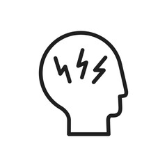 Headache icon vector design illustration