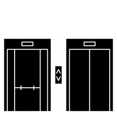 elevator glyph icon