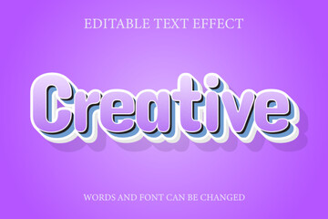 Creative 3d text effect