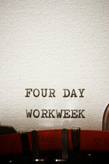 Four day workweek concept