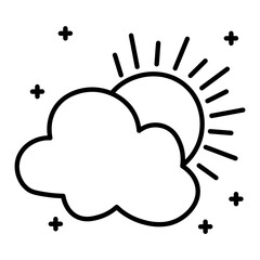 Weather element vector decoration design