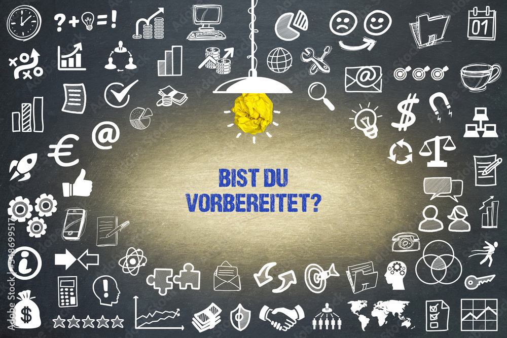 Sticker Bist du vorbereitet?