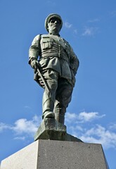 Statue of Marechal Gomes da Costa in Braga, Norte - Portugal