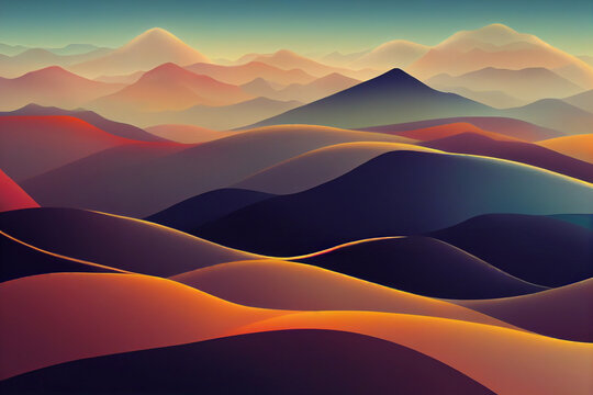 Abstract Landscape Desktop Wallpaper
