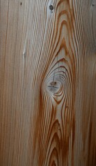 Fondo con detalle y textura de superficie de madera con vetas y nudo, en tonos marrones