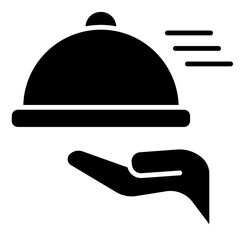 Fototapeta premium serve food icon
