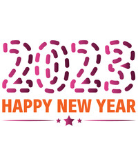 Happy New Year 2023 T Shirt Design