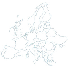 Europe map High Detailed