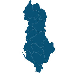 Silhouette Albania map design
