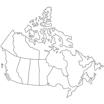 Detailed map of the Canada