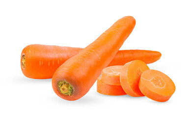 Fresh carrot on transparent png