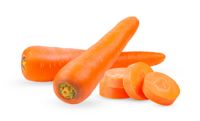 Fresh carrot on transparent png