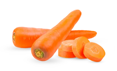 Fotobehang Fresh carrot on transparent png © supamas