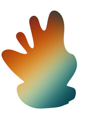 Obraz premium Abstracts Shape Gradient Retro Transparent 