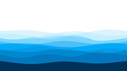 Fototapeta na wymiar Blue sea wave background. vector illustration eps