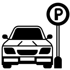 parking solid icon
