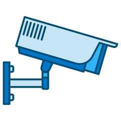 cctv blue line icon