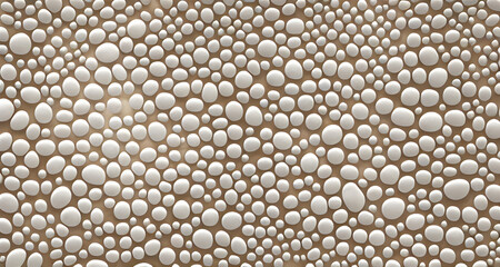 Digital Illustration White Pebbles  Pattern Background